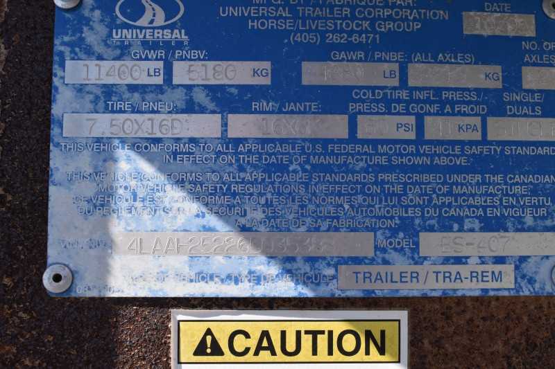 2006 Exiss 7407LQ 4 Horse Trailer with 7′ Short Wall - Image 31