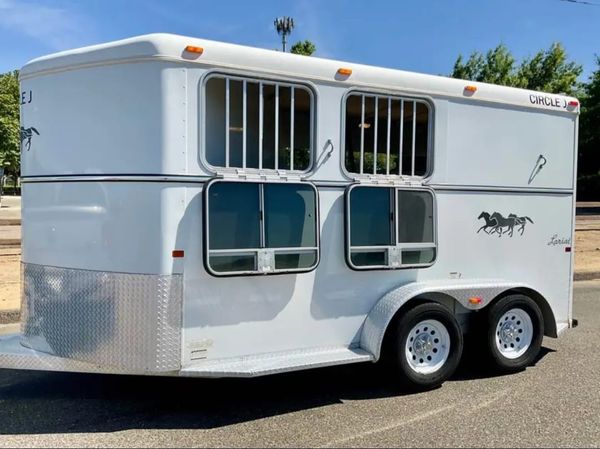 2007 Circle J 2 Horse Trailer Slant Load - Image 19