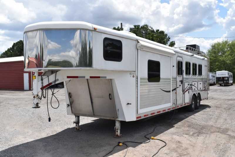 2007 American Spirit 8410GLQ 4 Horse Trailer with 10′ Short Wall - Image 3