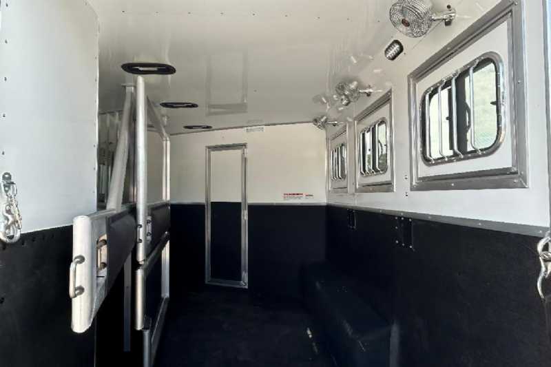 New 2024 Lakota 8313RKBGLQ Charger 3 Horse Trailer with 13′ Short Wall - Image 12