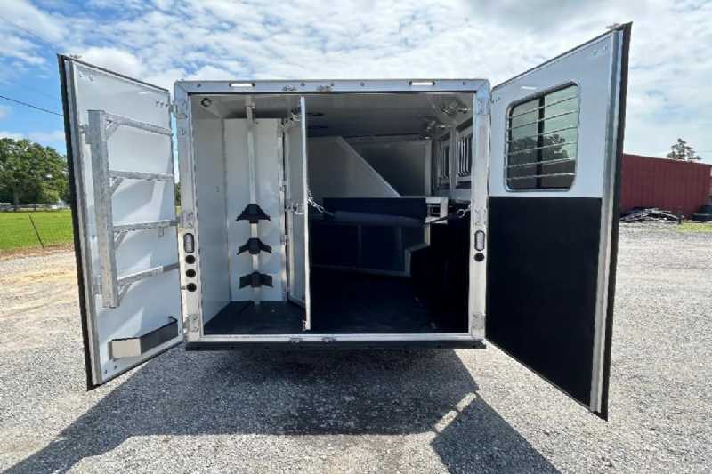 New 2024 Lakota 8313RKBGLQ Charger 3 Horse Trailer with 13′ Short Wall - Image 6