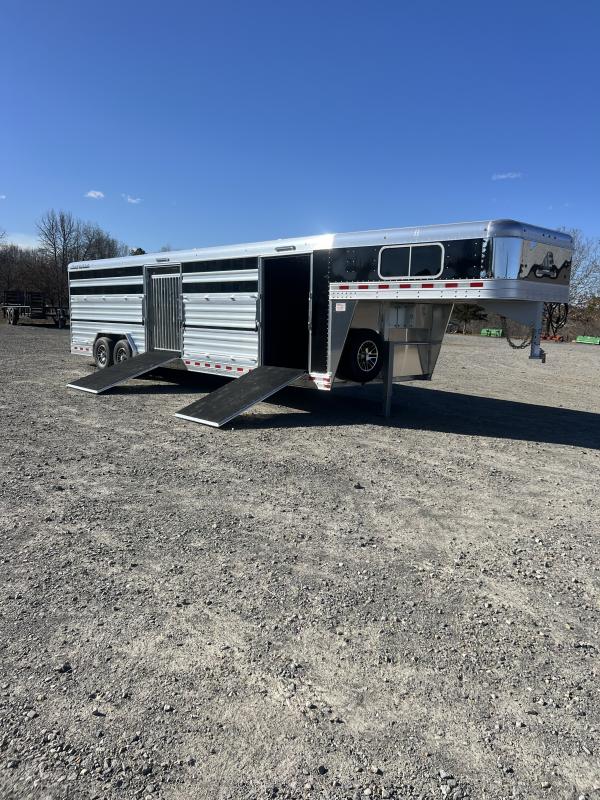2025 Elite Trailers 8’x28′ Show Cattle Stock Combo Trailer - Image 3