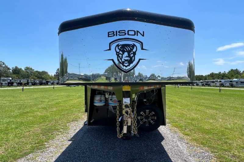 2024 Bison Trail Hand 708160 Stock Trailer with 8′ Short Wall - Image 6