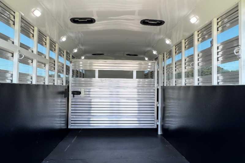 2024 Bison Trail Hand 708160 Stock Trailer with 8′ Short Wall - Image 12