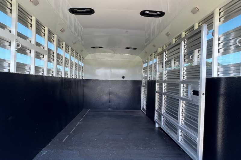 2024 Bison Trail Hand 708160 Stock Trailer with 8′ Short Wall - Image 13