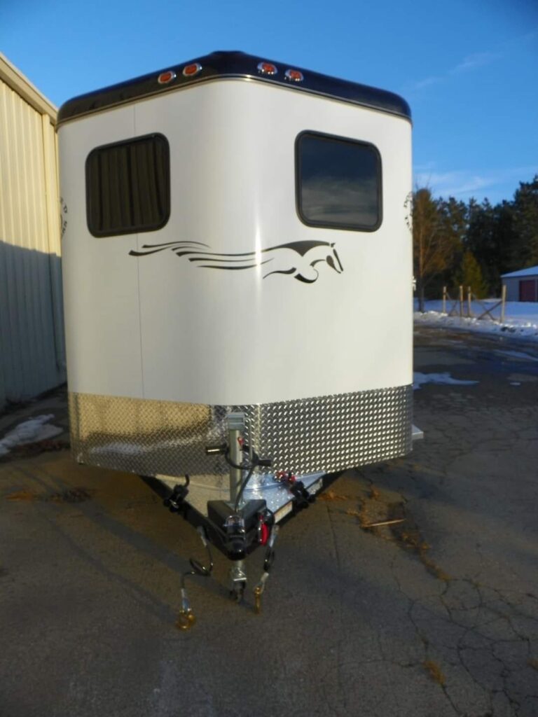 2022 Double D Reverse Slant 2 Horse Bumper Pull - Image 3