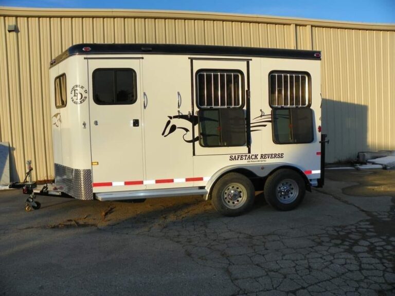 2022 Double D Reverse Slant 2 Horse Bumper Pull - Image 2