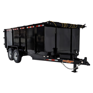 D2E 7′ x 14′ Wide Dump Trailer w/ 4′ Sides
