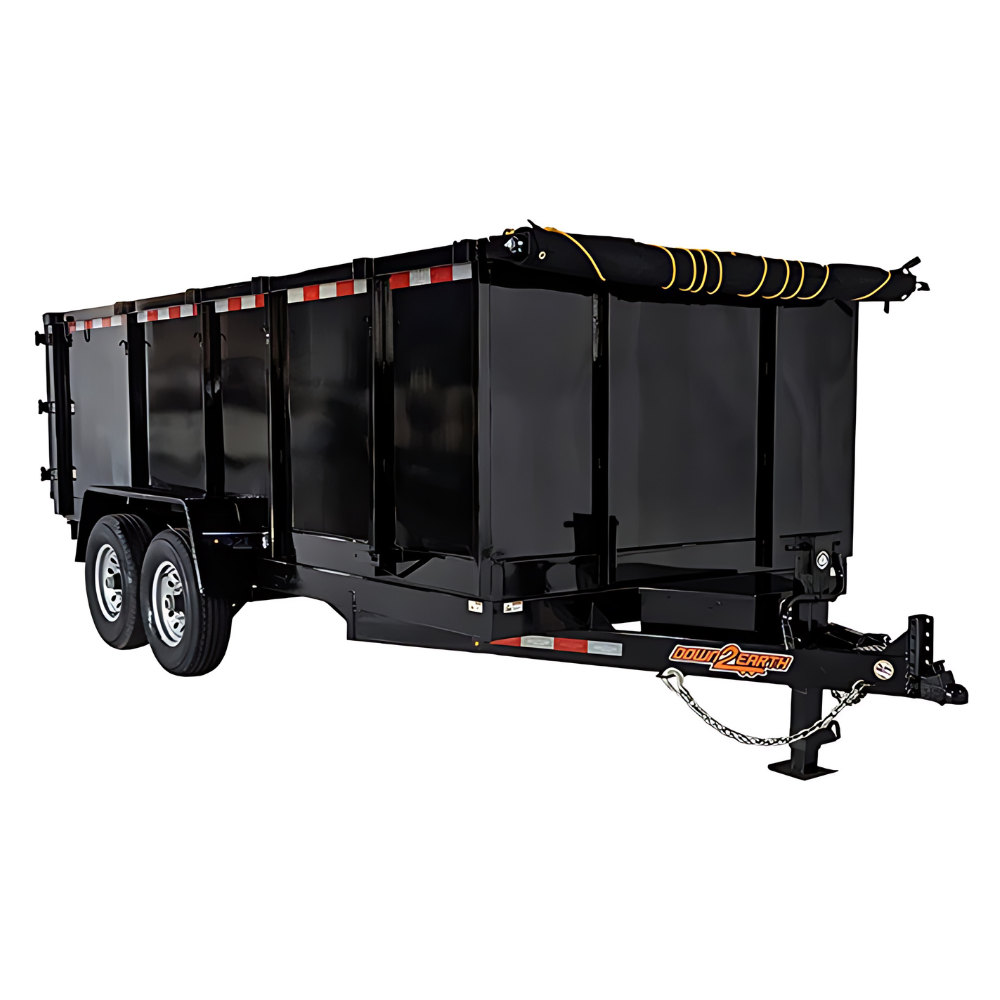 D2E 6′ x 10′ Wide Dump Trailer w/ 4′ Sides