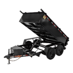 D2E 6′ x 12′ E-Series Dump Trailer w/ 2′ Sides 7k GWVR