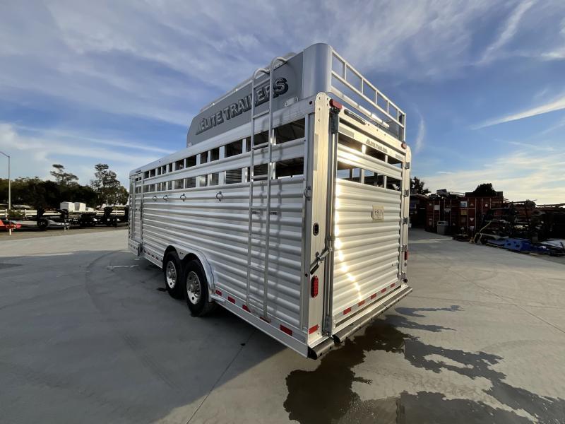 NEW 2024 Elite Trailers 5 Horse Stock Combo BP Horse Trailer - Image 4
