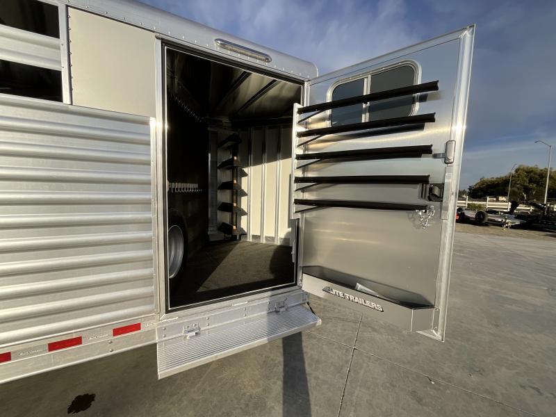 NEW 2024 Elite Trailers 5 Horse Stock Combo BP Horse Trailer - Image 21