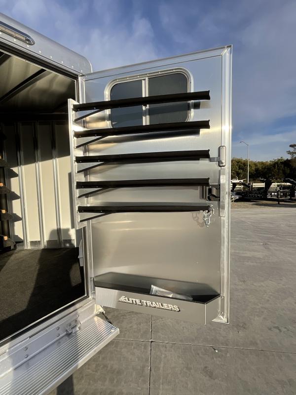 NEW 2024 Elite Trailers 5 Horse Stock Combo BP Horse Trailer - Image 23