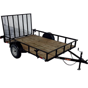 D2E 76″ X 10′ ANGLE SINGLE AXLE TRAILER