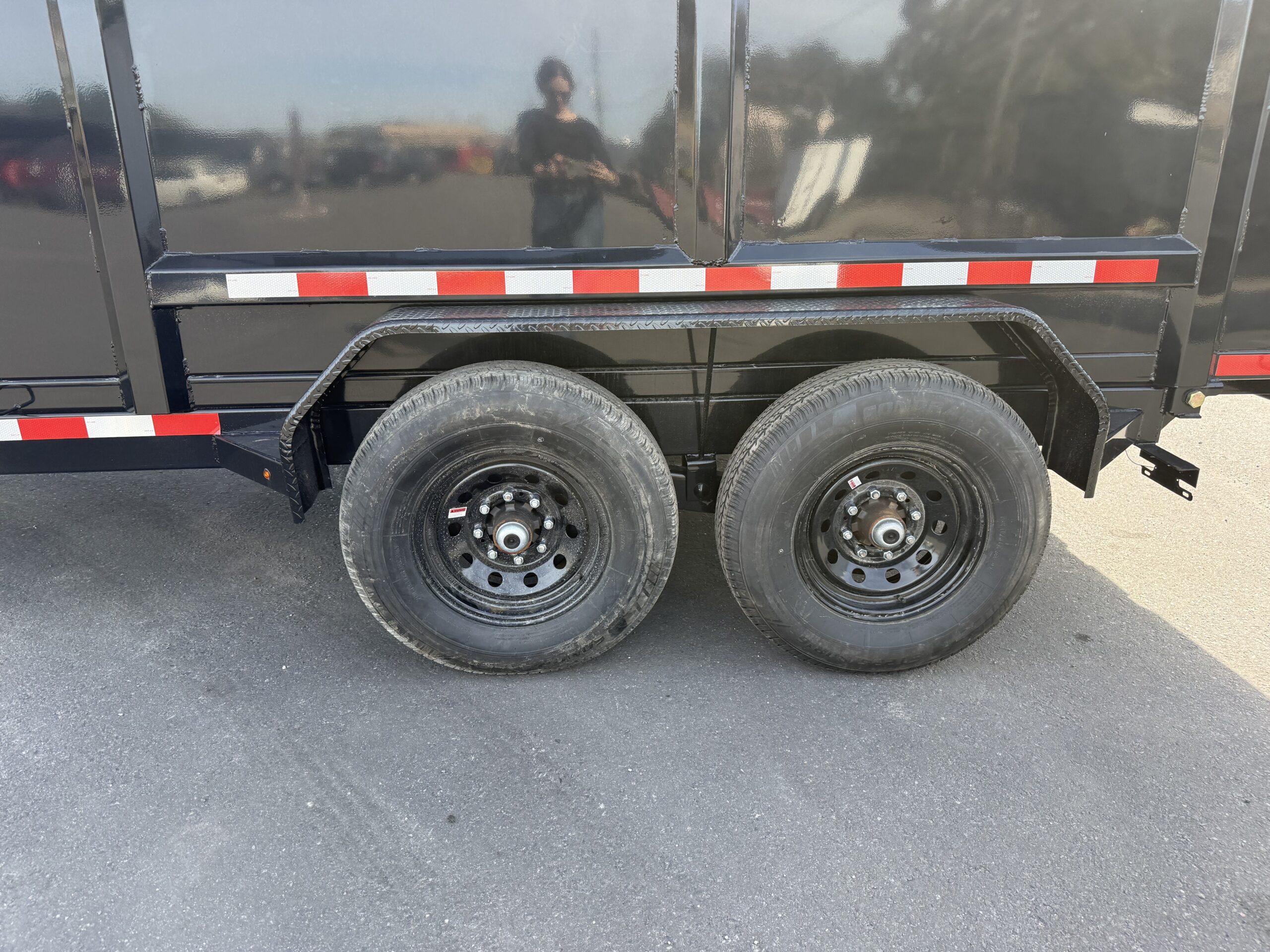 2026 DOWN2EARTH 7X14X4 TANDEM AXLE STEEL DUMP TRAILER 14K - Image 3