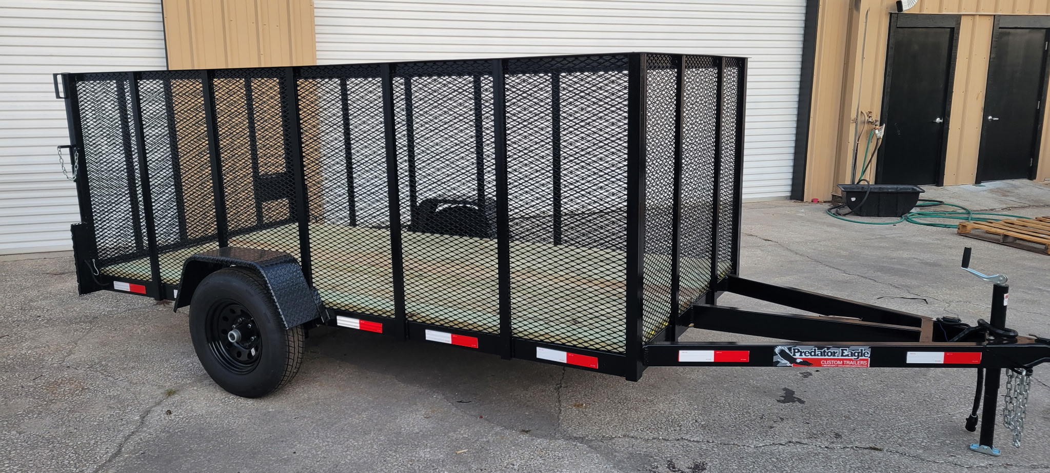 6x12x4 Utility Trailer 4ft mesh