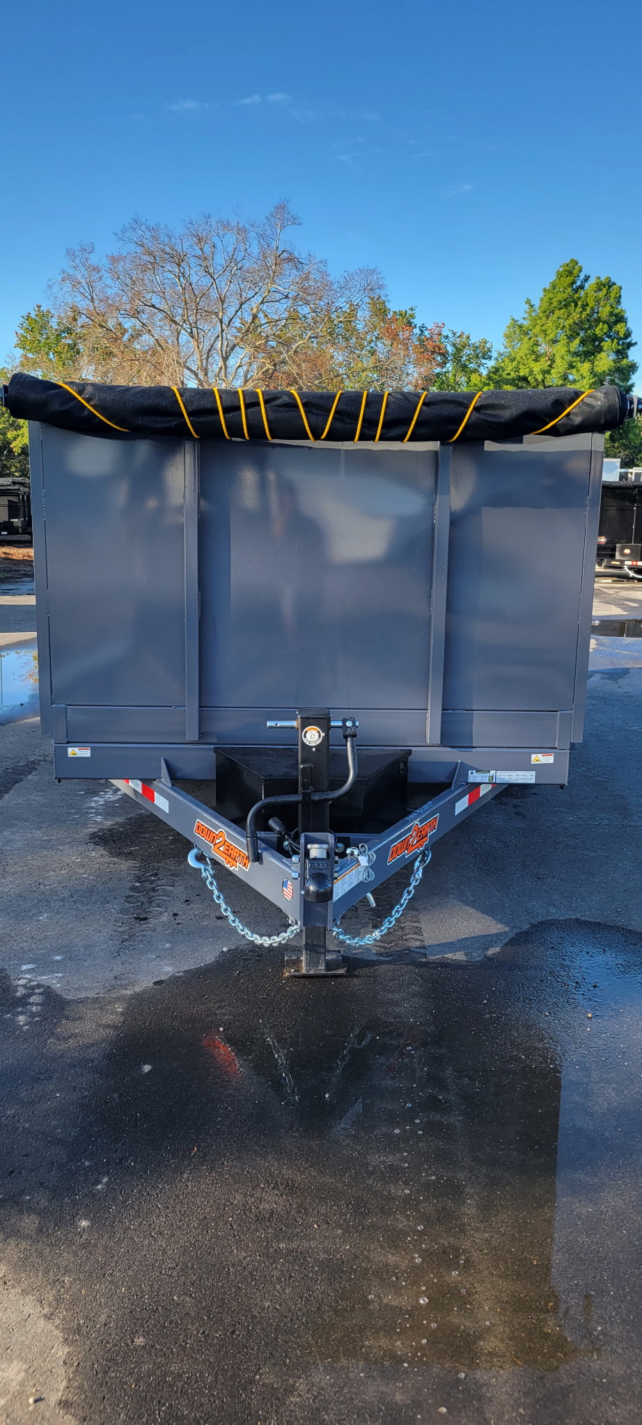 down to earth d2e 7x14x4 grey dump trailer - Image 2