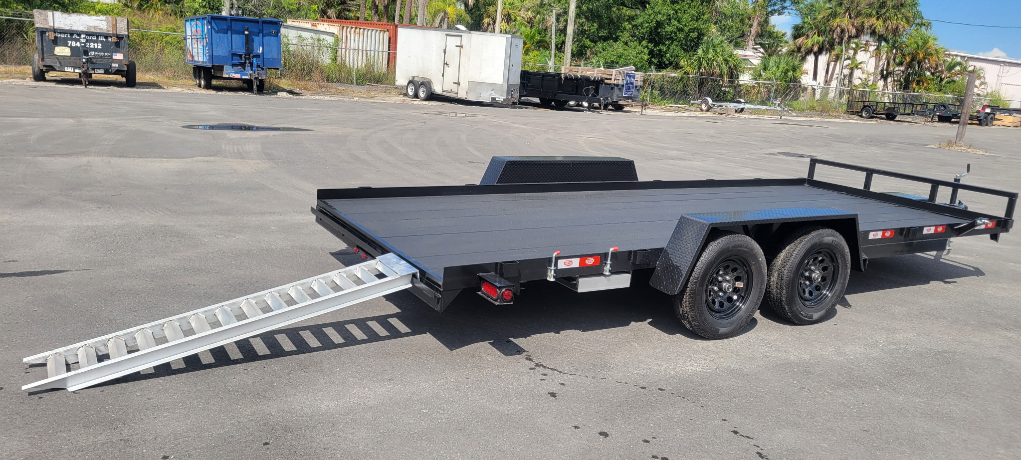 7×18 equipment trailer w/ cobra liner 7k - Image 4