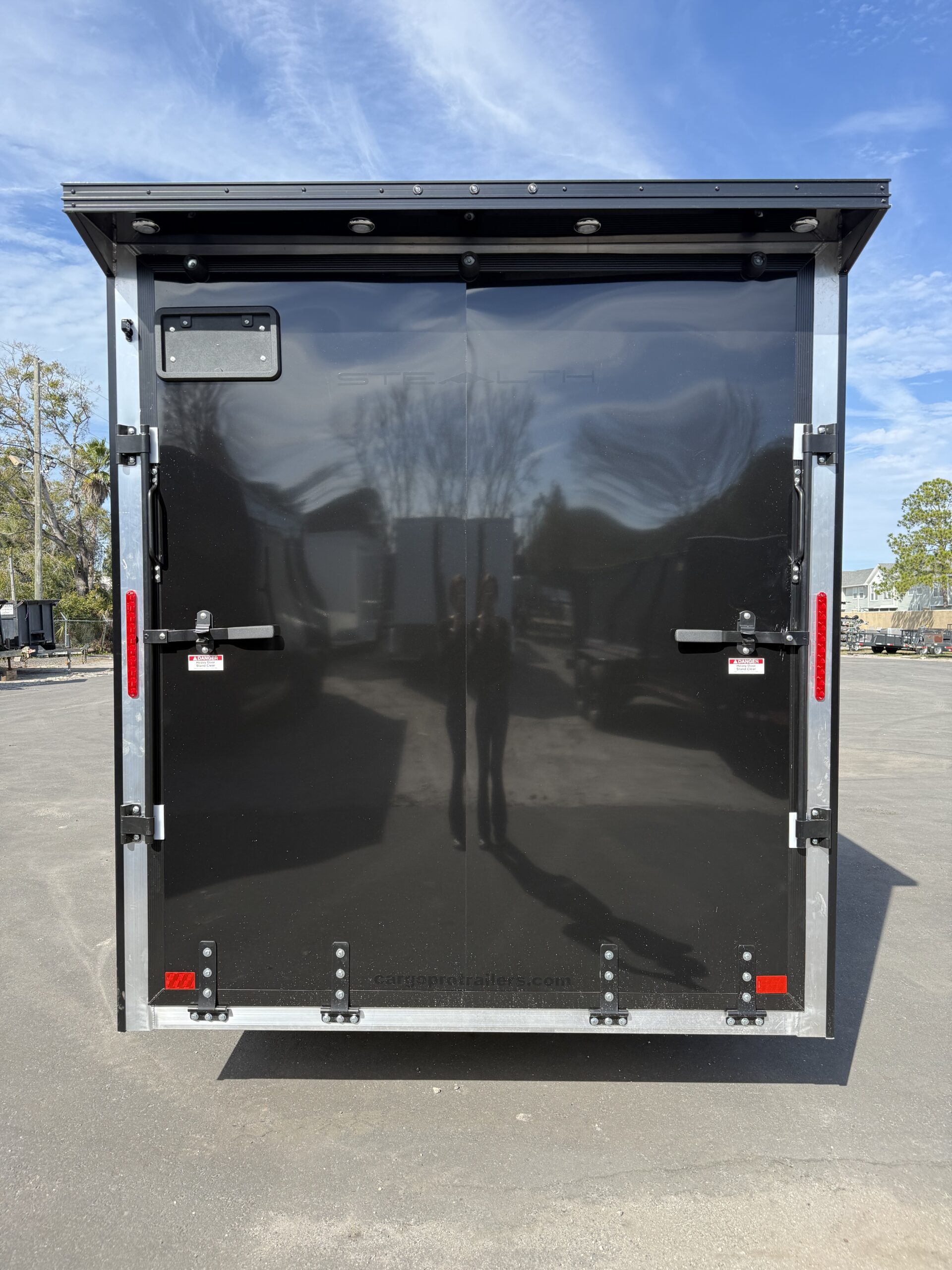 2026 7×14 ALCOM STEALTH ALUMINUM Enclosed trailer w/ spoiler and spare tire - Image 5