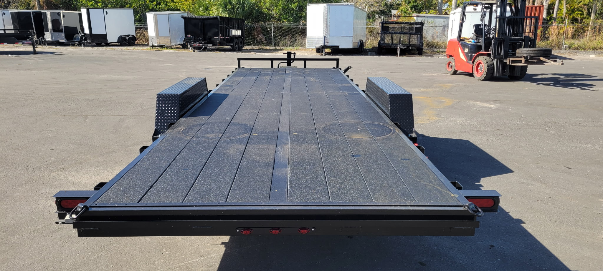 Prospector 7×24 equipment trailer w/ cobra lined 2×10 decking - Image 3
