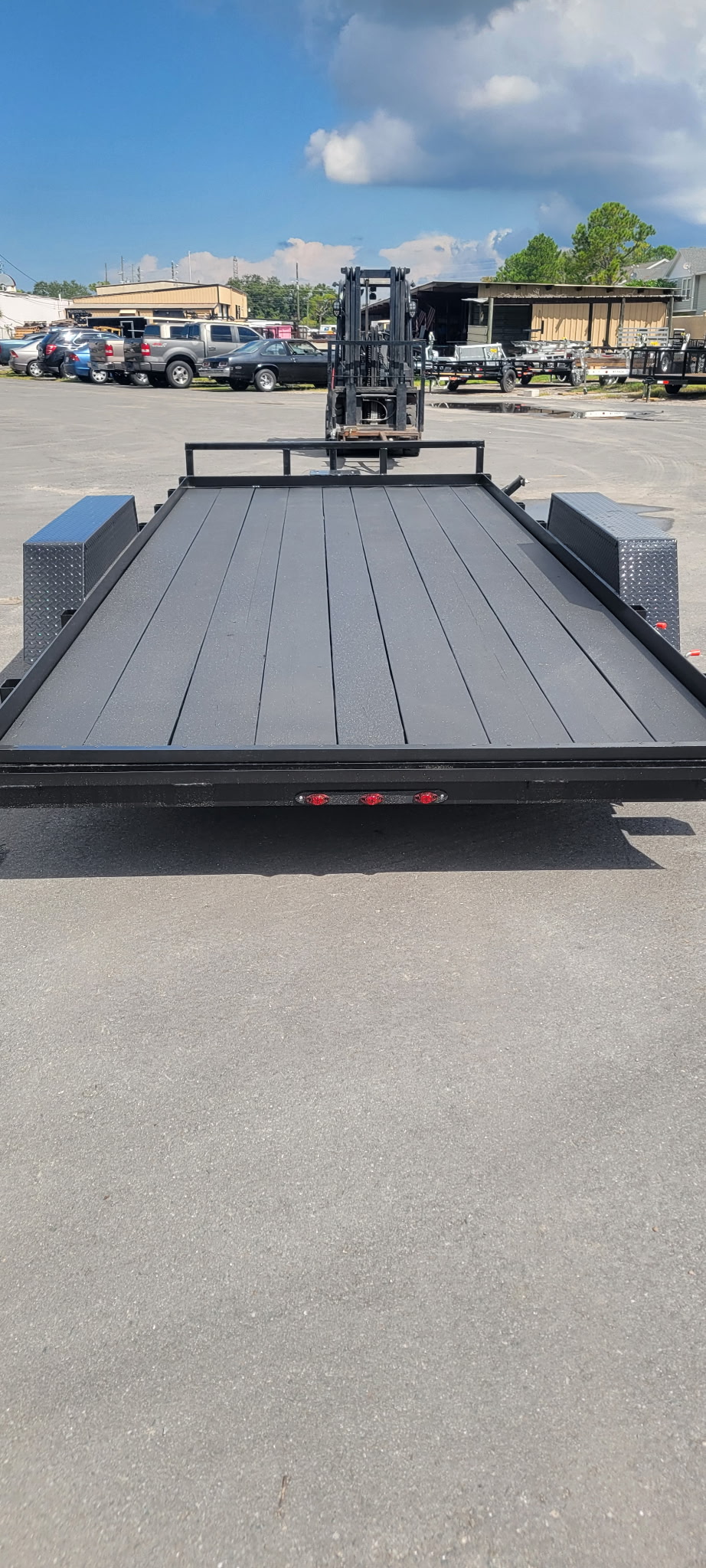 7×18 equipment trailer w/ cobra liner 7k - Image 2