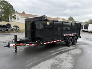 2026 DOWN2EARTH 7x16x4 HEAVY DUTY DUMP TRAILER 16K