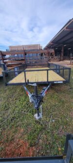 Brewer Trailer – 6×10 24inch mesh sides utility trailer with gate