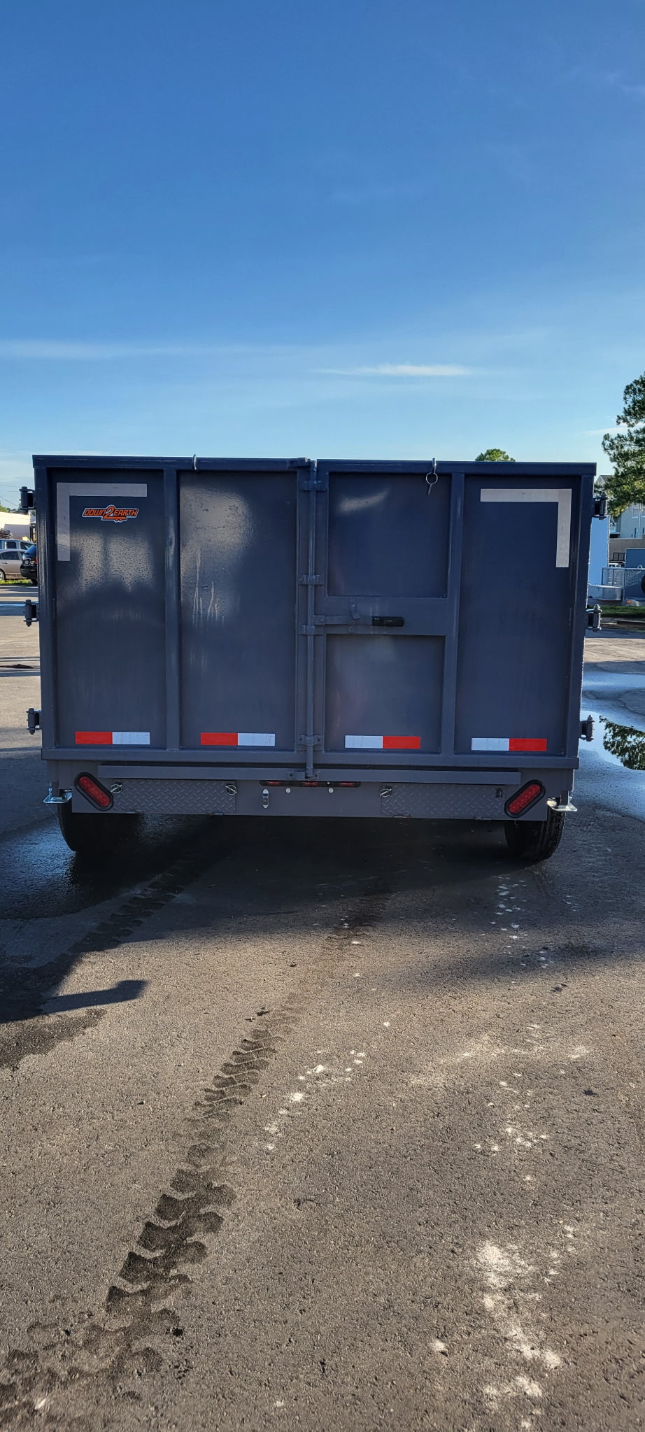 down to earth d2e 7x14x4 grey dump trailer - Image 3