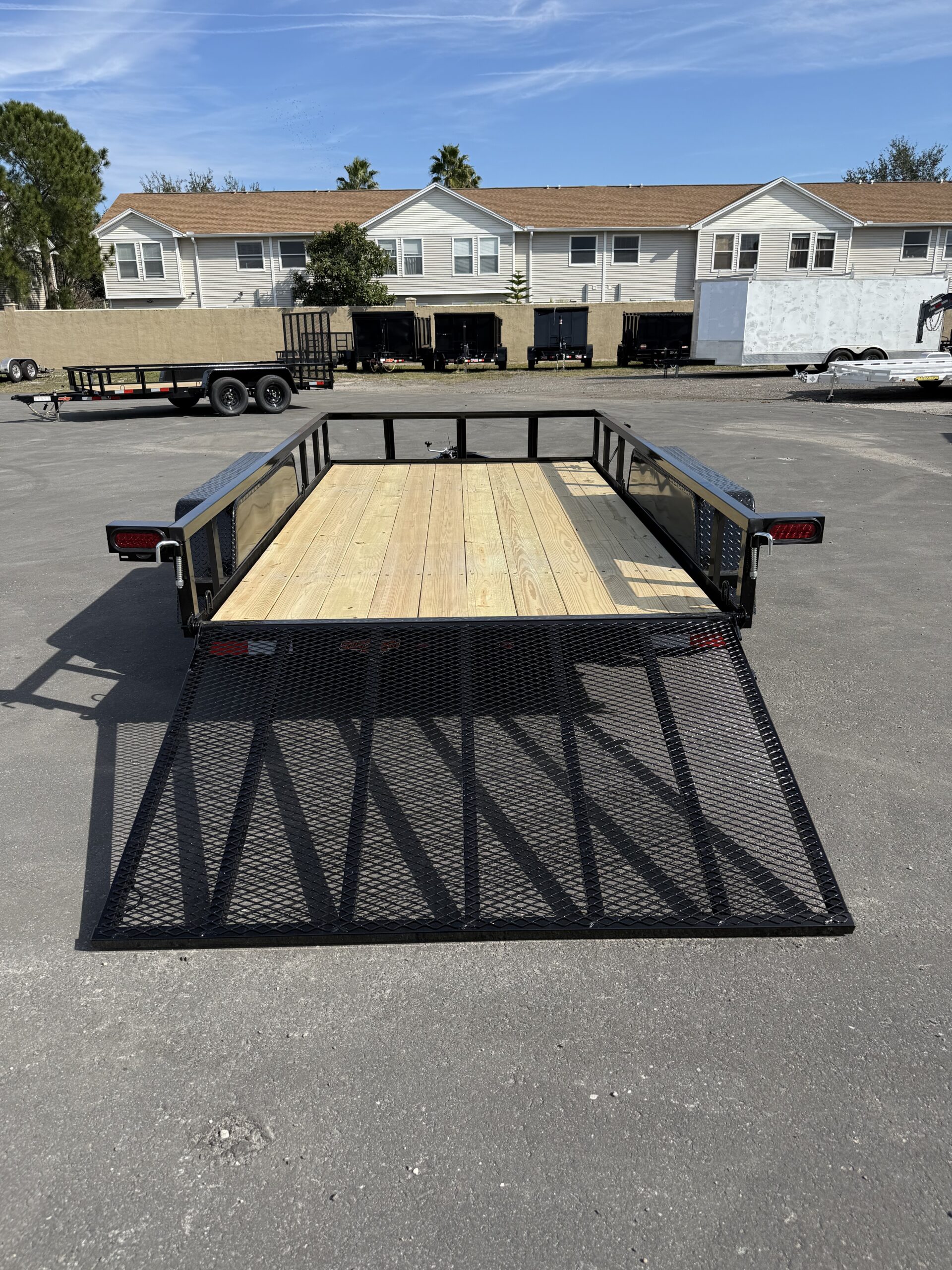 2026 DOWN2EARTH 6X12 TANDEM AXLE UTILITY TRAILER WITH BAR SIDING AND 48″ GATE - Image 6