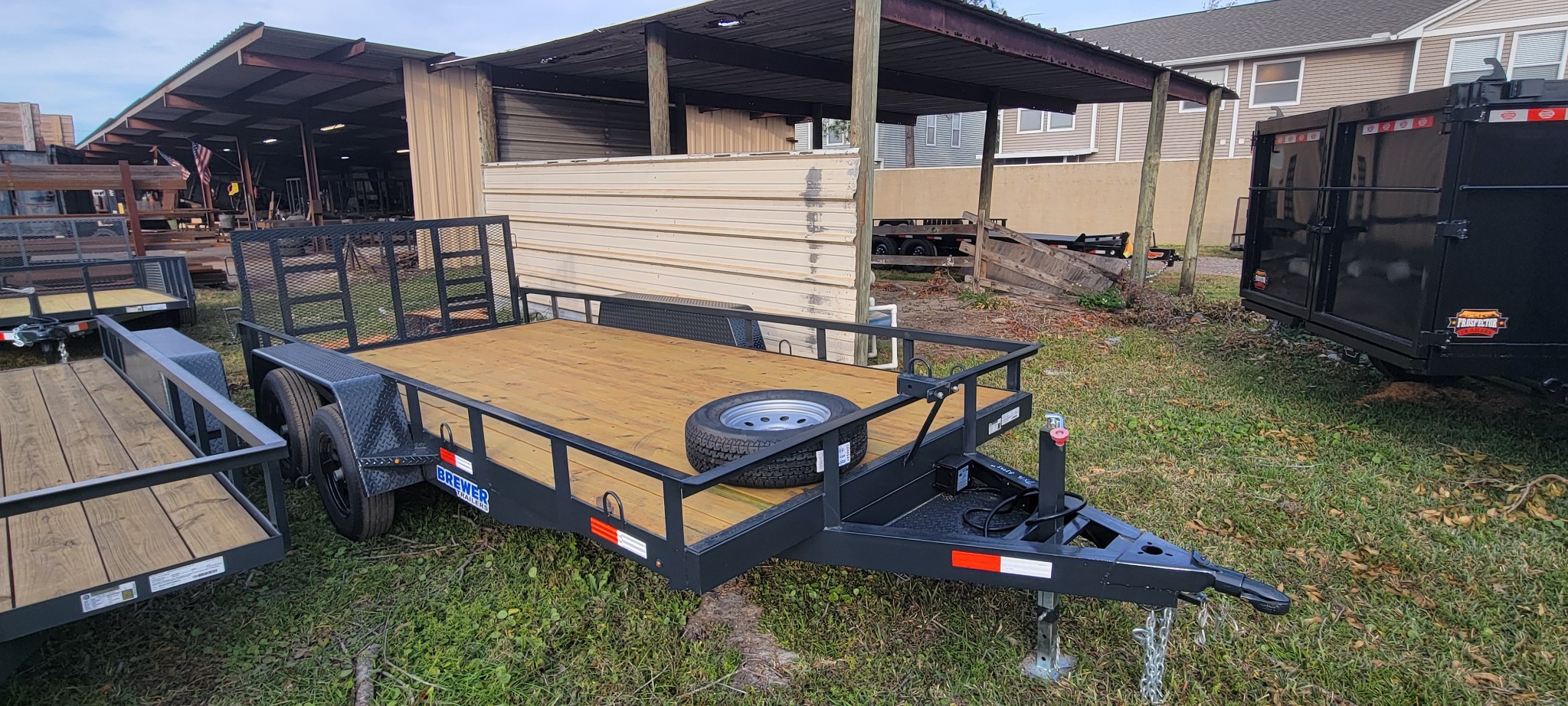 7 X 16 HEAVY DUTY TRAILER UTILTY BREWER TRAILER - Image 3