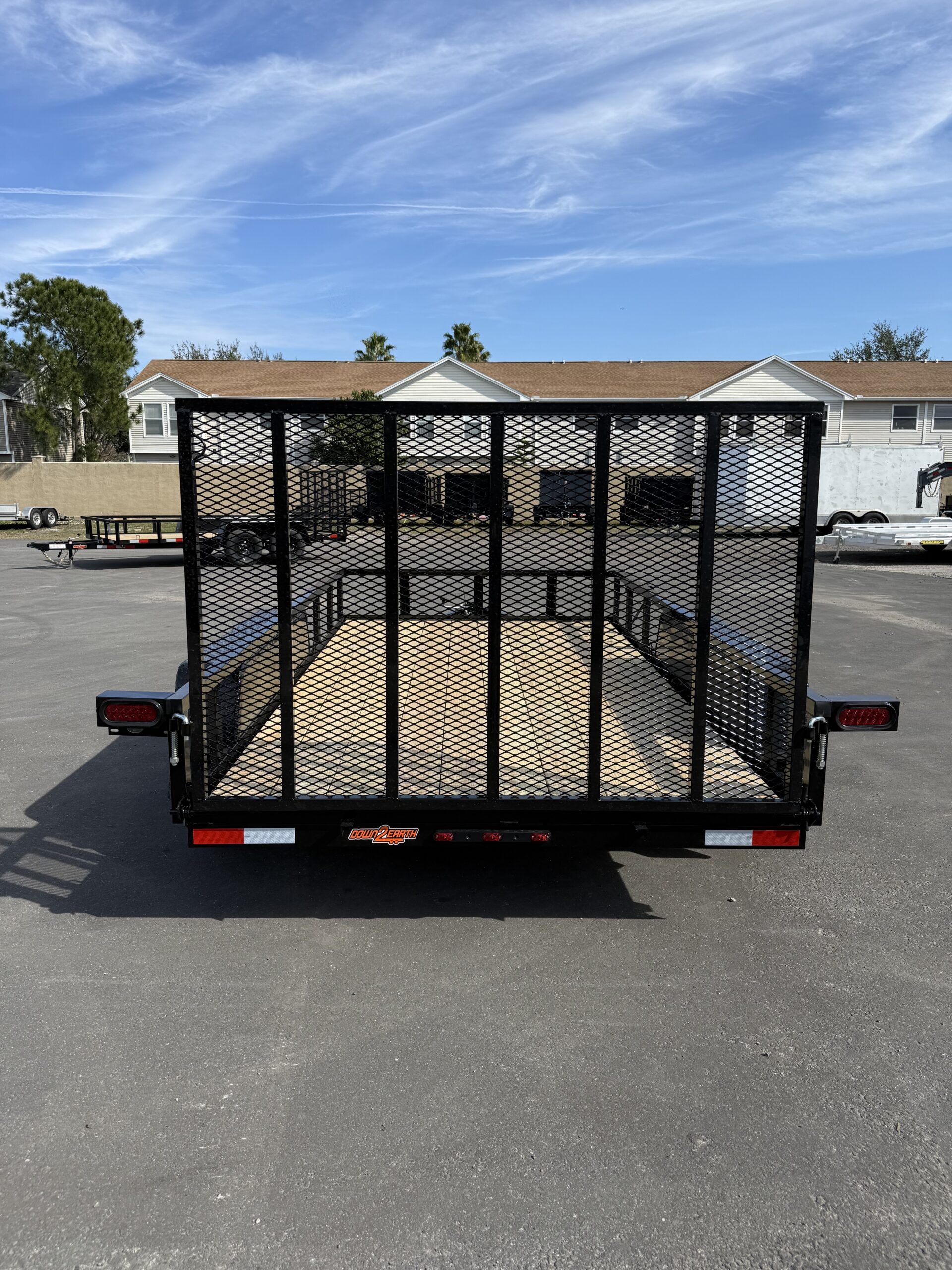 2026 DOWN2EARTH 7X14 TANDEM AXLE UTILITY TRAILER - Image 4