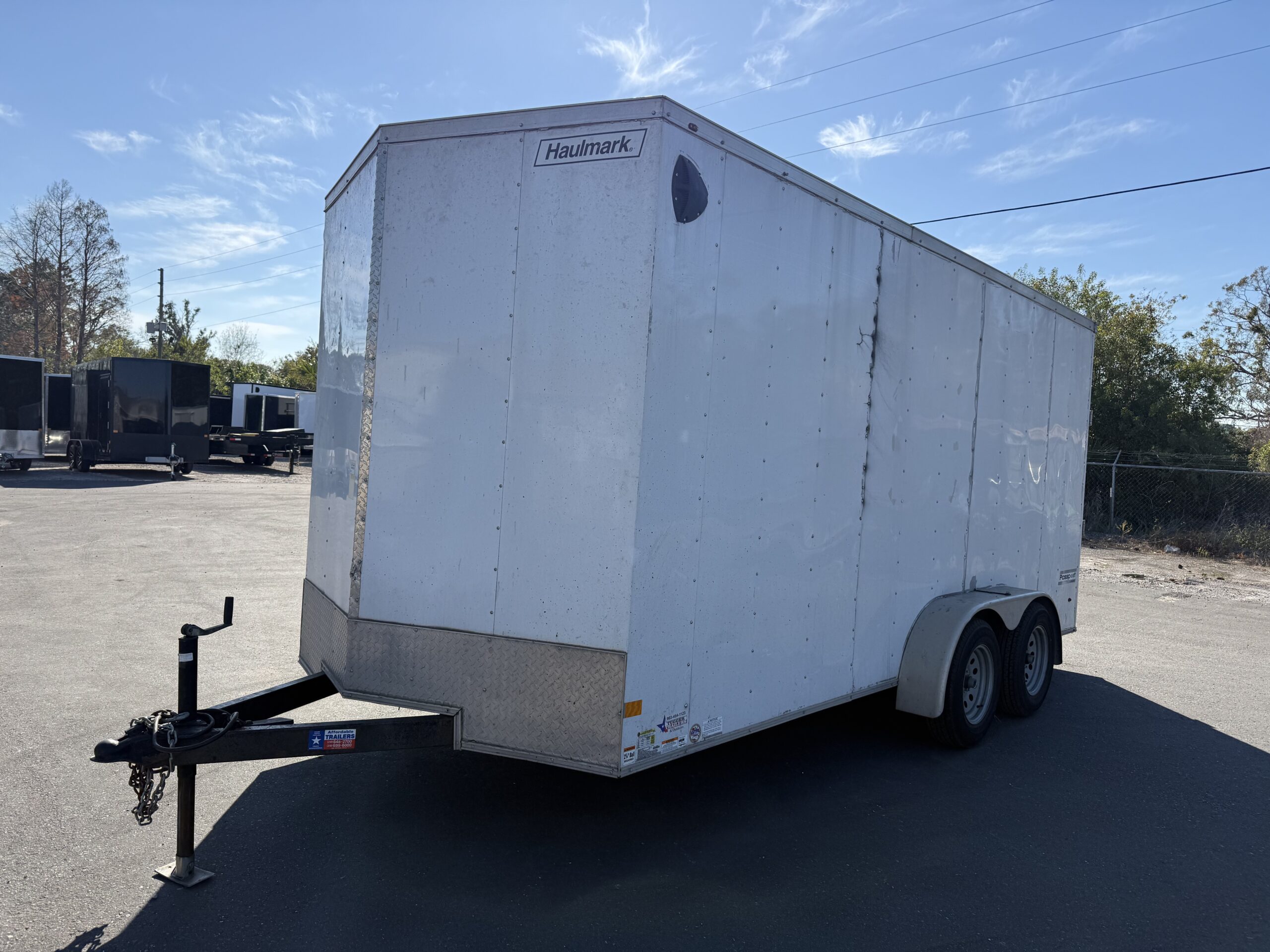 2021 Hallmark 7X16 Enclosed Cargo Trailer - Image 3