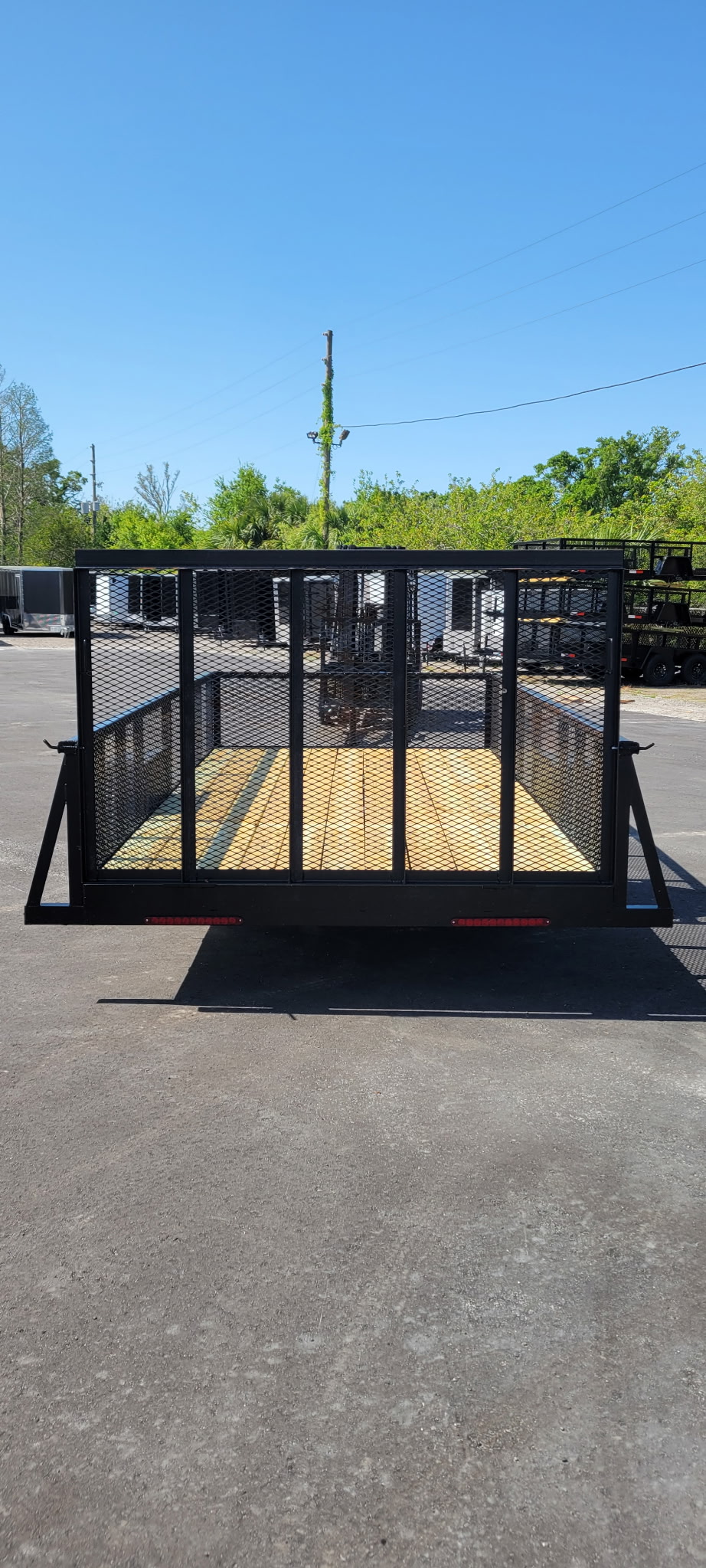 Brewer 7x14x2 mesh side utility trailer - Image 4