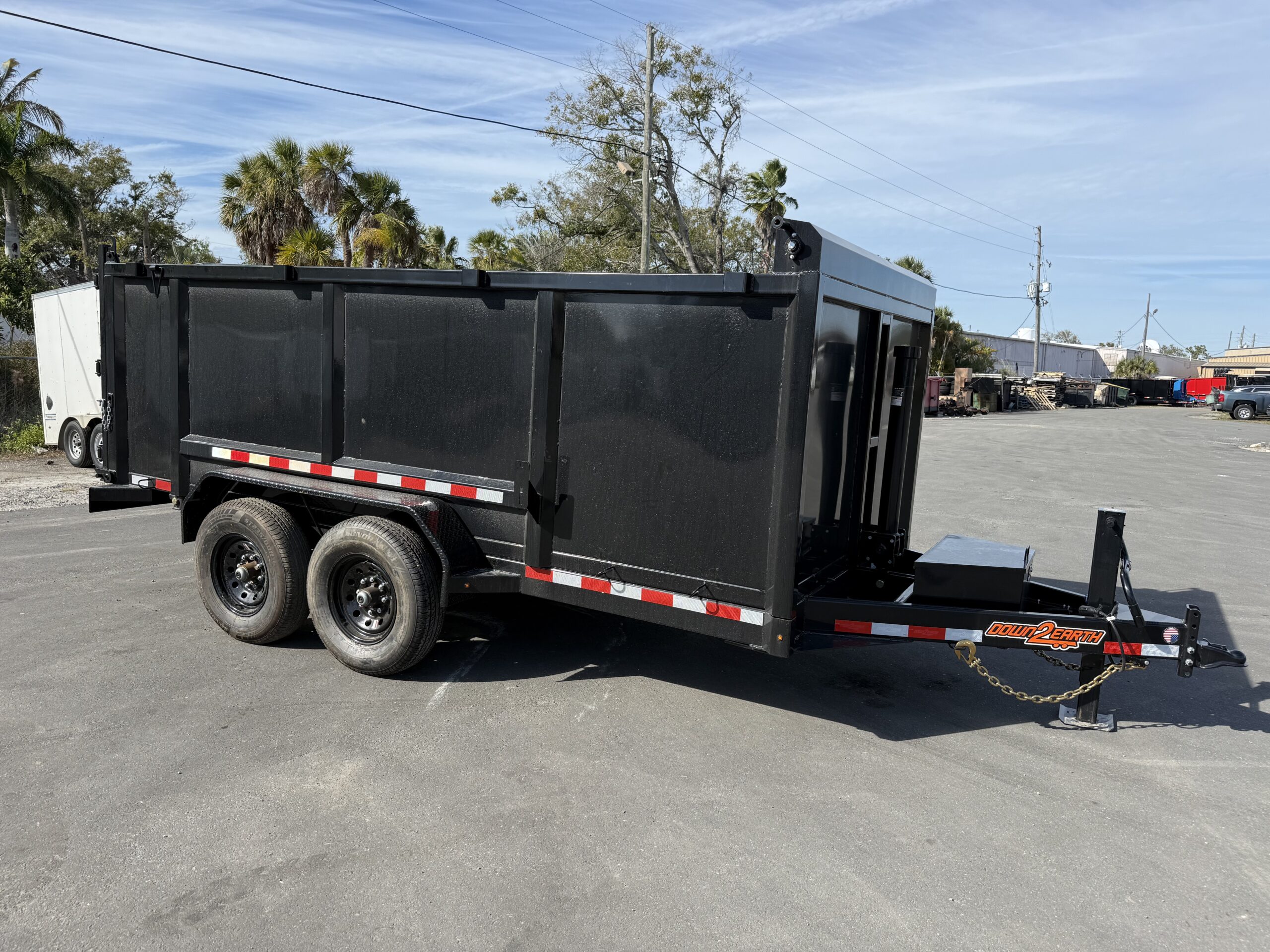 2026 DOWN2EARTH 7X14X4 TANDEM AXLE STEEL DUMP TRAILER 14K - Image 6