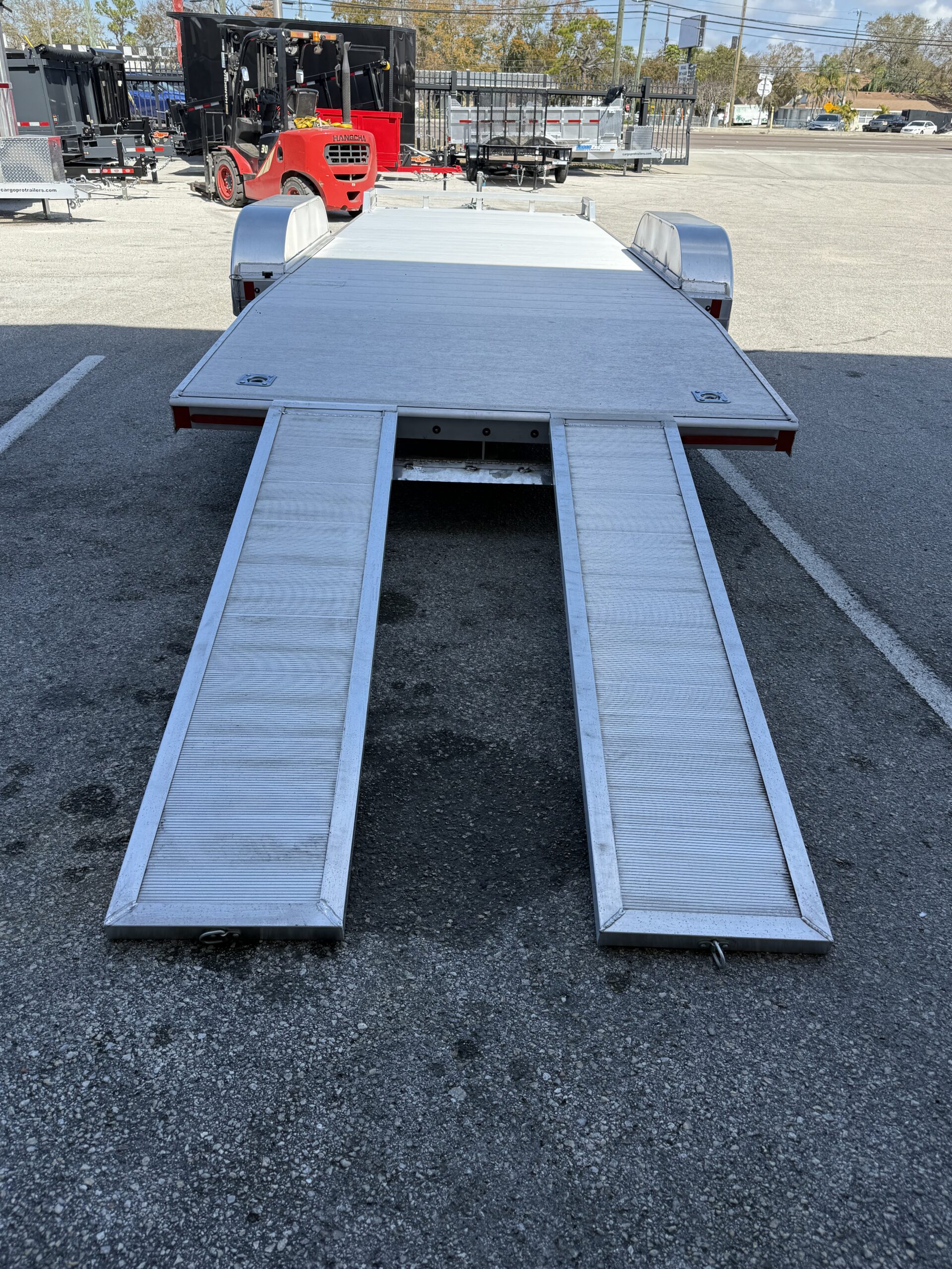 2024 82X22 ALCOM MISSION Aluminum Car Hauler w/ Ramps - Image 6