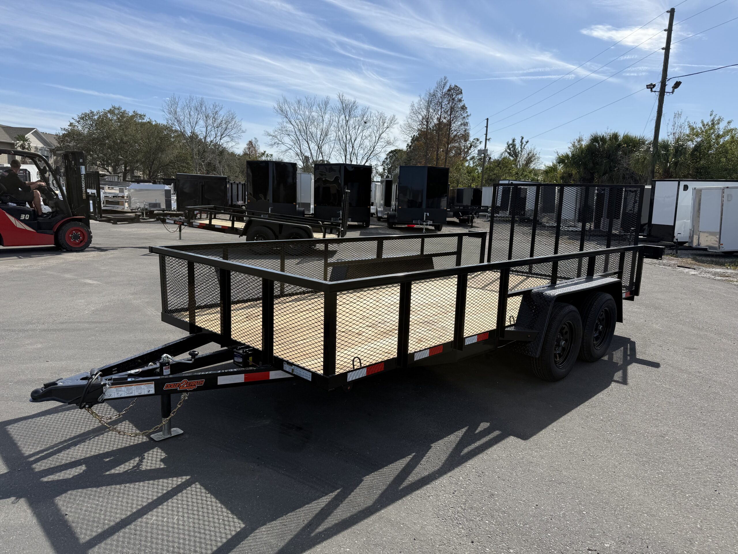2026 DOWN2EARTH 7X14 TANDEM AXLE UTILITY TRAILER